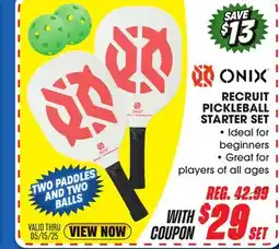 Big 5 Onix Recruit Pickleball Starter Set offer