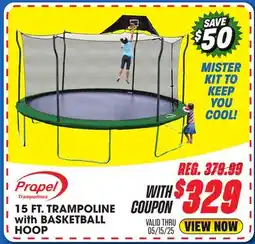 Big 5 Propel 15' Trampoline with Basketball Hoop offer