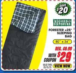Big 5 Rugged Exposure Forester +25° Sleeping Bag offer