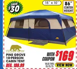 Big 5 Golden Bear Pine Grove 10-Person Cabin Tent offer
