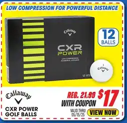 Big 5 Callaway CXR Power Golf Balls - 1-Dozen offer