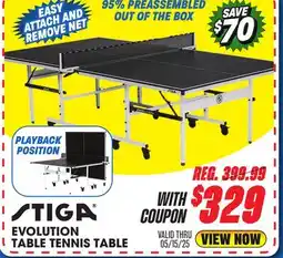 Big 5 Stiga Evolution Table Tennis offer