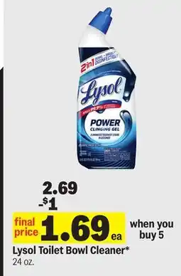 Meijer Lysol Toilet Bowl Cleaner offer