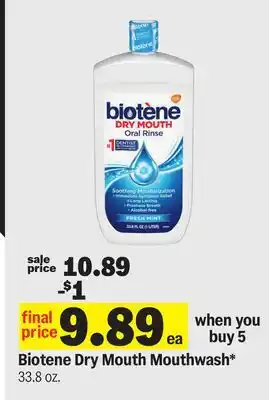 Meijer Biotene Dry Mouth Mouthwash offer