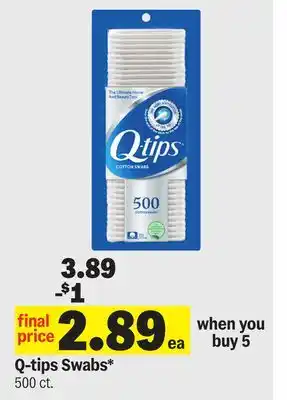 Meijer Q-tips Swabs offer