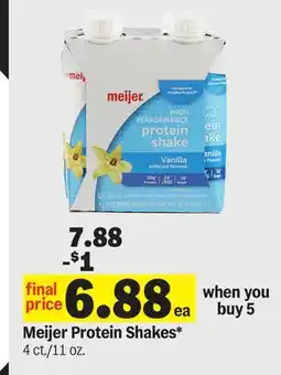 Meijer Meijer Protein Shakes offer