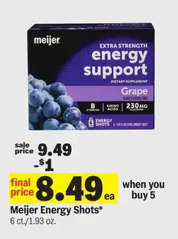 Meijer Meijer Energy Shots offer