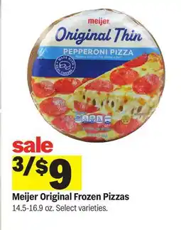 Meijer Meijer Original Frozen Pizzas offer