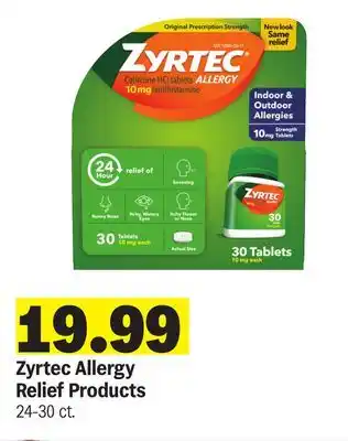 Meijer Zyrtec Allergy Relief Products offer