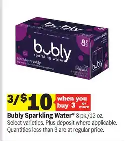 Meijer Bubly Sparkling Water offer