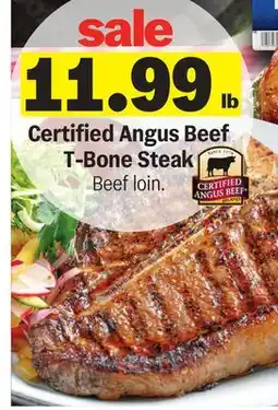 Meijer Certified Angus Beef T-Bone Steak offer