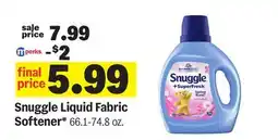 Meijer Snuggle Liquid Fabric Softener offer