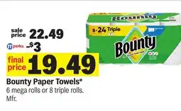 Meijer Bounty Paper Towels offer