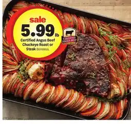 Meijer Certified Angus Beef Chuckeye Roast or Steak offer