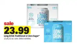 Meijer Long Drink Traditional or Zero Sugar offer