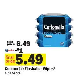 Meijer Cottonelle Flushable Wipes offer