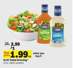 Meijer Kraft Salad Dressing offer