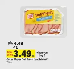Meijer Oscar Mayer Deli Fresh Lunch Meat offer