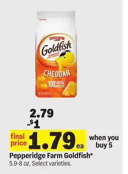 Meijer Pepperidge Farm Goldfish offer