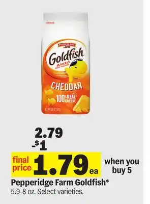 Meijer Pepperidge Farm Goldfish offer