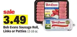 Meijer Bob Evans Sausage Roll, Links or Patties offer