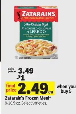 Meijer Zatarain's Frozen Meal offer