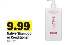 Meijer Native Shampoo or Conditioner offer
