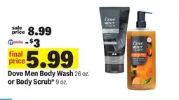 Meijer Dove Men Body Wash 26 oz. or Body Scrub* 9 oz offer