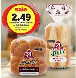 Meijer Aunt Millie's Hearth Buns or Deli Sub Buns offer