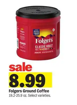 Meijer Folgers Ground Coffee offer