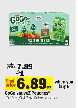 Meijer GoGo squeeZ Pouches offer