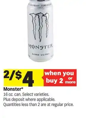 Meijer Monster offer