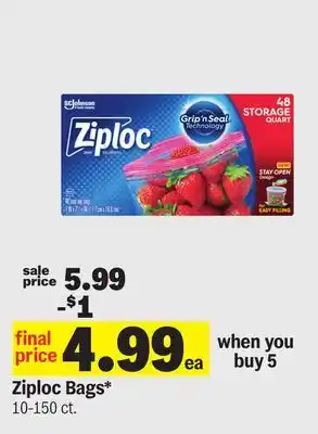 Meijer Ziploc Bags offer