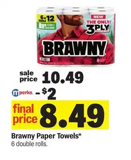 Meijer Brawny Paper Towels offer