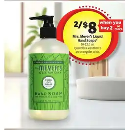 Meijer Mrs. Meyer's Liquid Hand Soaps offer