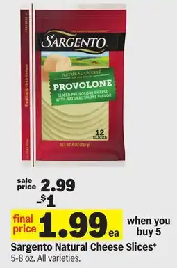 Meijer Sargento Natural Cheese Slices offer