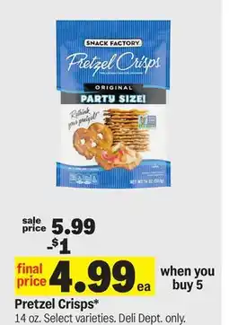 Meijer Pretzel Crisps offer
