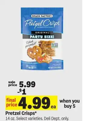 Meijer Pretzel Crisps offer