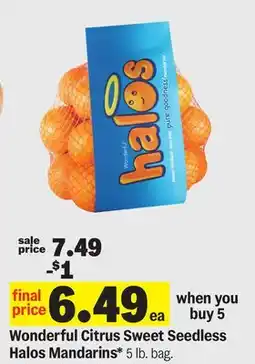 Meijer Wonderful Citrus Sweet Seedless Halos Mandarins offer