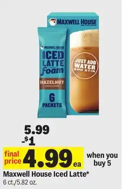 Meijer Maxwell House Iced Latte offer