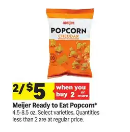 Meijer Meijer Ready to Eat Popcorn offer