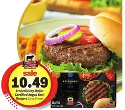 Meijer Frederik's by Meijer Certified Angus Beef Burgers offer