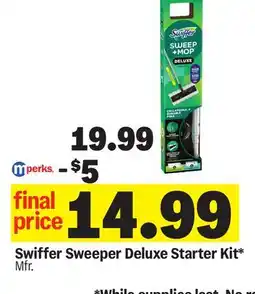 Meijer Swiffer Sweeper Deluxe Starter Kit offer