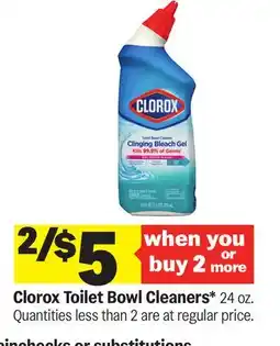 Meijer Clorox Toilet Bowl Cleaners offer