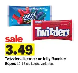 Meijer Twizzlers Licorice or Jolly Rancher Ropes offer