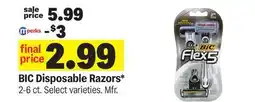Meijer BIC Disposable Razors offer