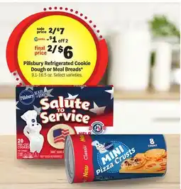 Meijer Pillsbury Refrigerated Cookie Dough or Meal Breads offer