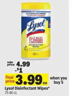 Meijer Lysol Disinfectant Wipes offer