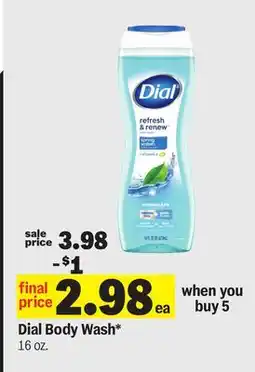 Meijer Dial Body Wash offer
