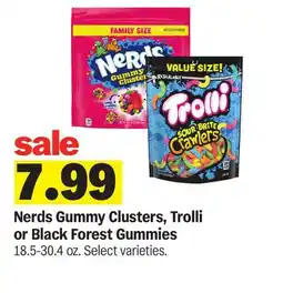 Meijer Nerds Gummy Clusters, Trolli or Black Forest Gummies offer